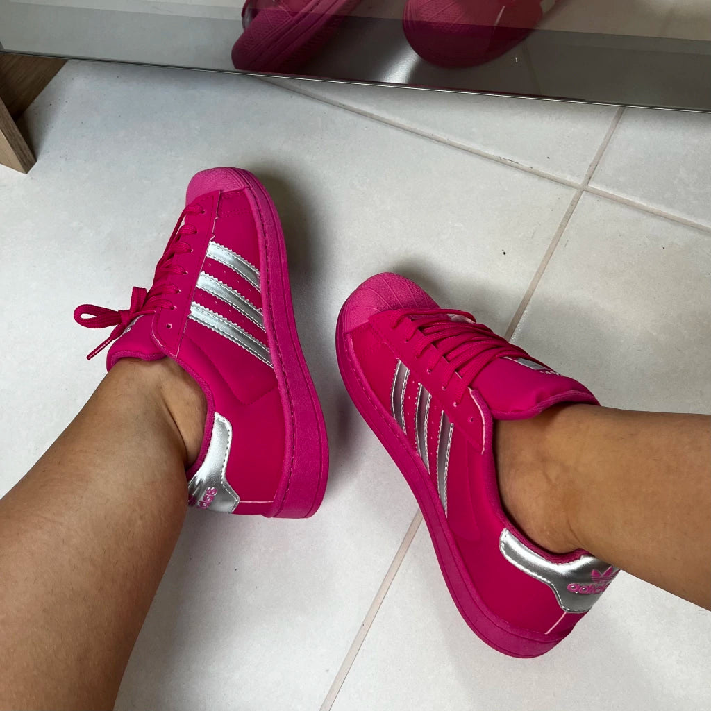 Tênis Superstar Boca Rosa