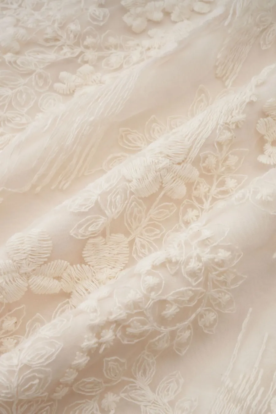 Modest Dresses: Madeline V-Neck Lace Embroidered Midi Dress | sunfere