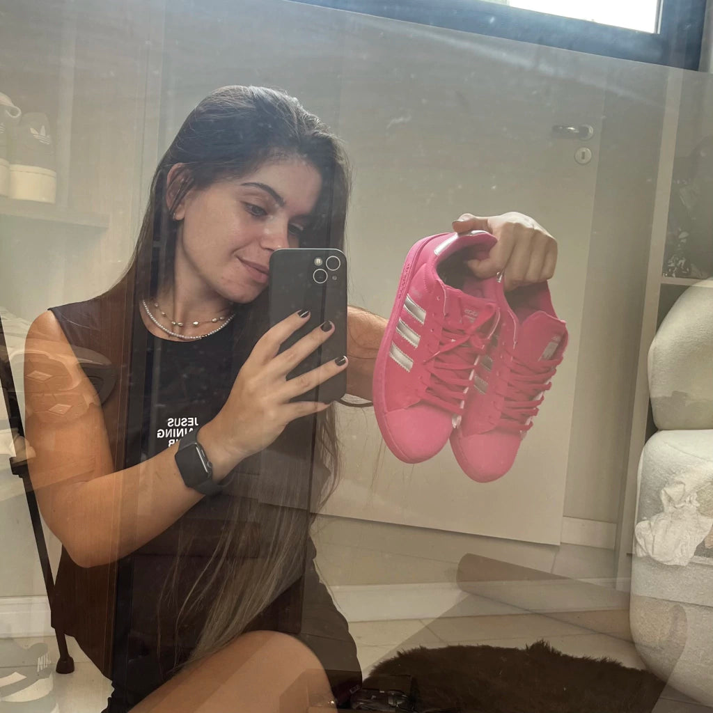 Tênis Superstar Boca Rosa